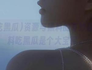 资源与黑料的奇妙碰撞，黑料吃黑瓜是个大宝藏。